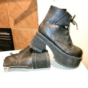 DEMONIA Ranger Goth Grunge Punk Platform Boots